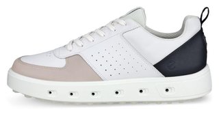 Ecco Street 720 chaussures de golf homme, blanc/noir/gravier