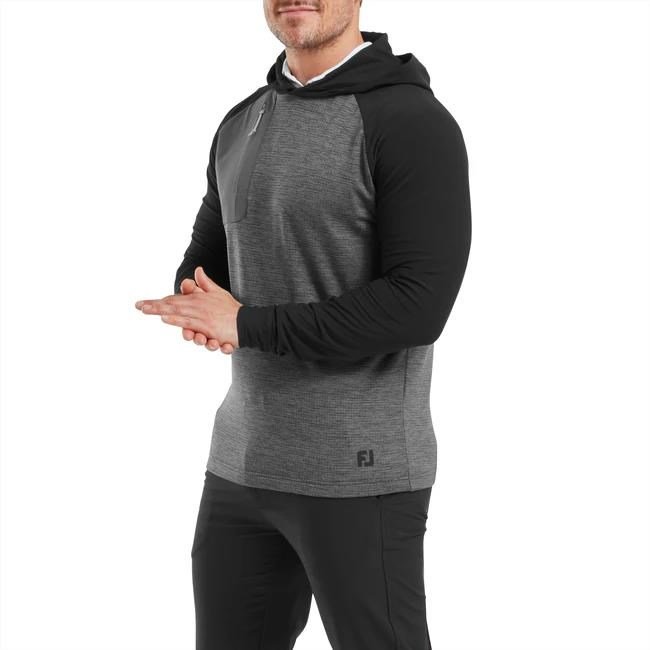 FootJoy ThermoSeries pull homme à capuche, charcoal/black