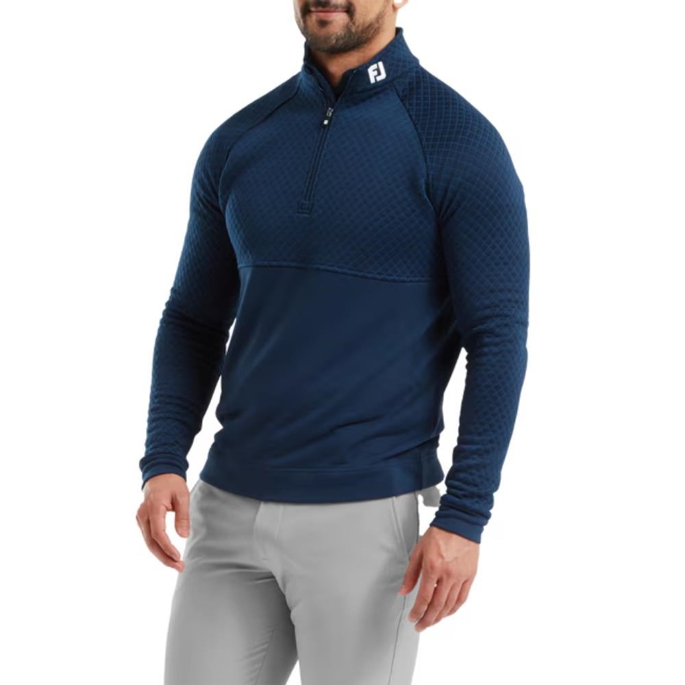 FootJoy Jacquard Thermal Chill-Out pull homme, navy