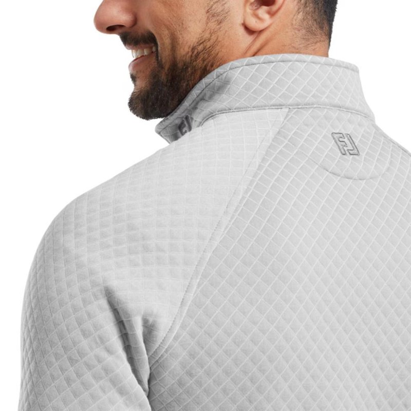 FootJoy Jacquard Thermal Chill-Out pull homme, gris