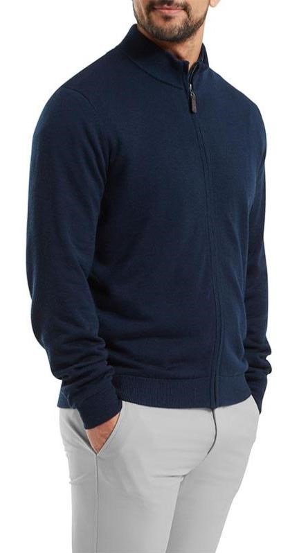 FootJoy Full-Zip Lined pull homme, navy