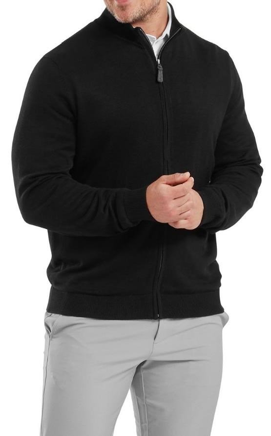 FootJoy Drirelease Full-Zip Lined pull homme, noir
