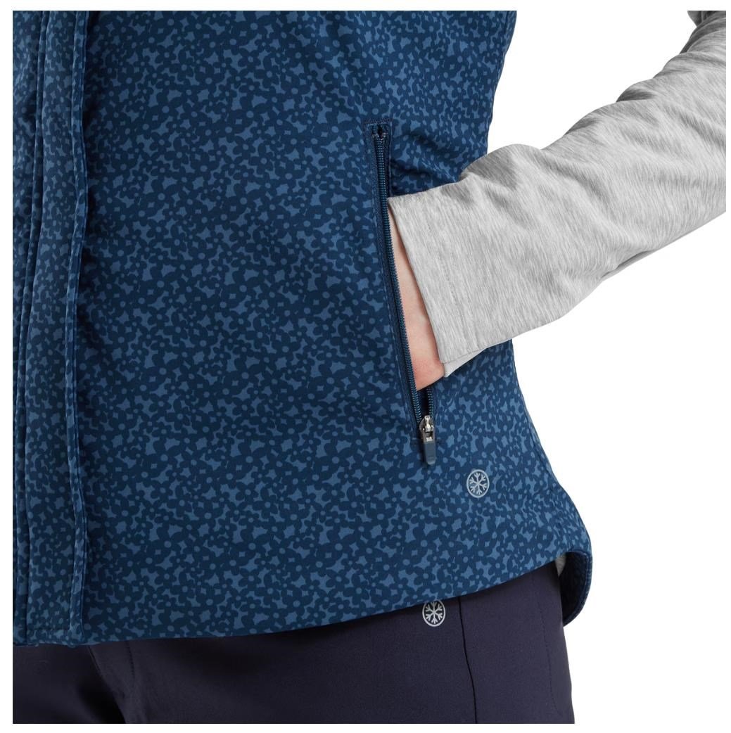 FootJoy ThermoSeries gilet femme, floral tonal navy