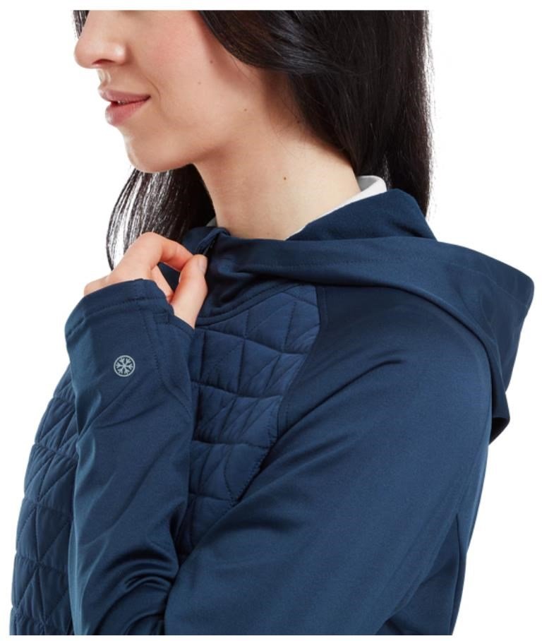 FootJoy ThermoSeries Hybrid sweat à capuche femme, floral tonal navy
