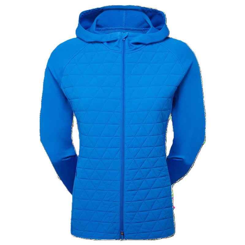 FootJoy ThermoSeries Hybrid hoodie femme floral, bleu tonal floral