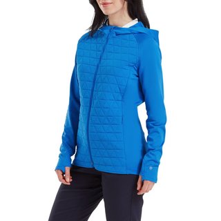 FootJoy ThermoSeries Hybrid hoodie femme floral, bleu tonal floral