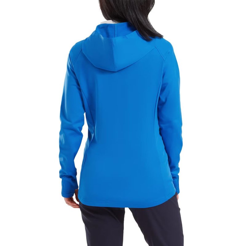 FootJoy ThermoSeries Hybrid hoodie femme floral, bleu tonal floral