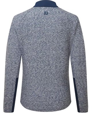 FootJoy Full-Zip Space Dye Thermal Midlayer sweatshirt femme, navy