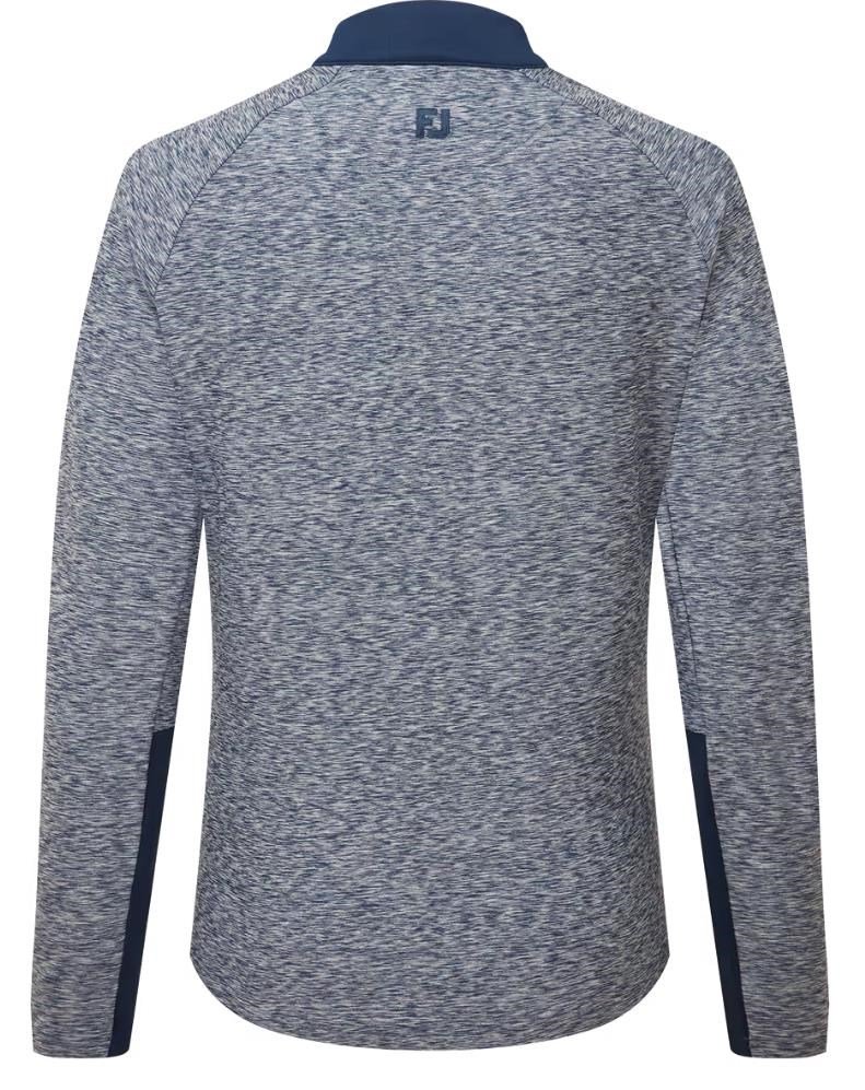 FootJoy Full-Zip Space Dye Thermal Midlayer sweatshirt femme, navy