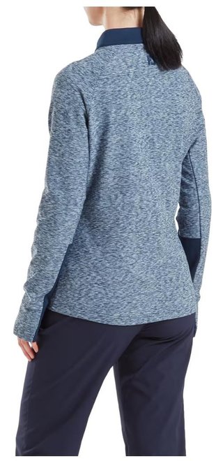 FootJoy Full-Zip Space Dye Thermal Midlayer sweatshirt femme, navy