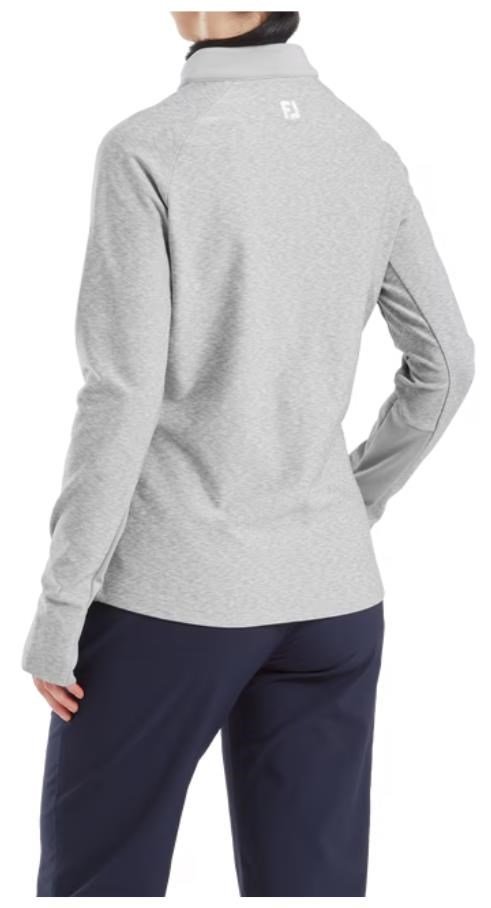 FootJoy Full-Zip Space Dye Thermal Midlayer sweat-shirt femme, gris