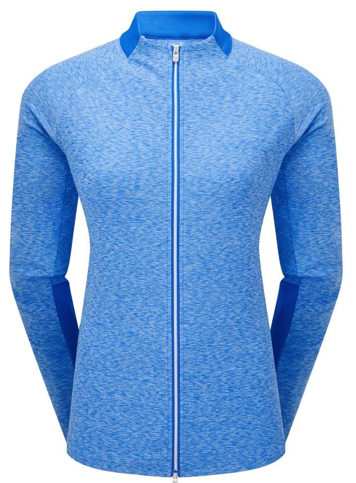 FootJoy Full-Zip Space Dye Thermal Midlayer sweat femme, bleu/aqua