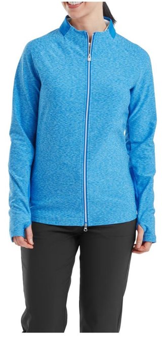 FootJoy Full-Zip Space Dye Thermal Midlayer sweat femme, bleu/aqua