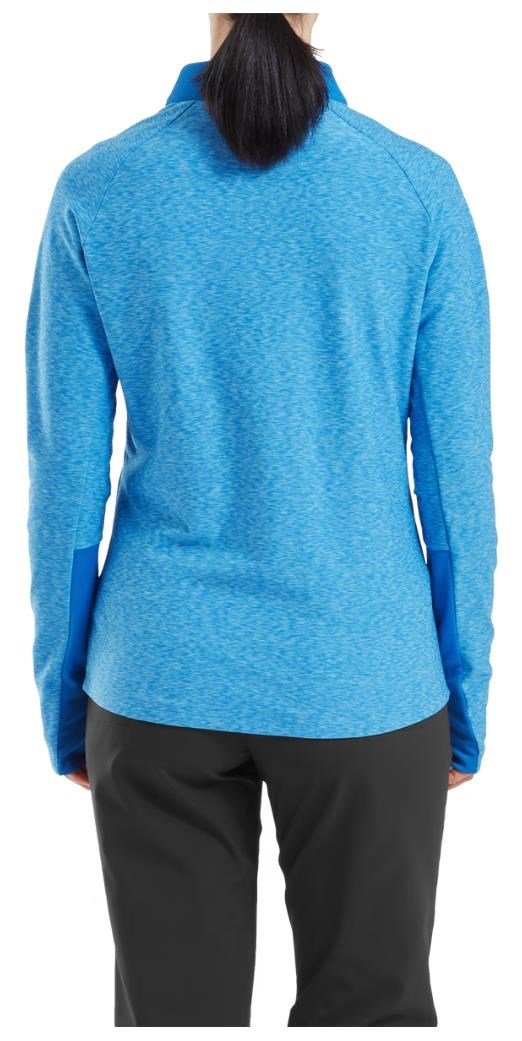 FootJoy Full-Zip Space Dye Thermal Midlayer sweat femme, bleu/aqua