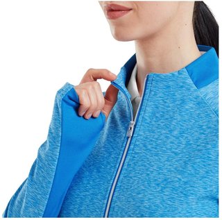 FootJoy Full-Zip Space Dye Thermal Midlayer sweat femme, bleu/aqua