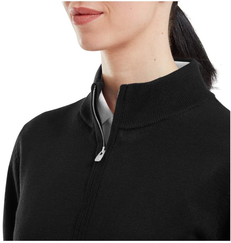 FootJoy Drirelease Full-Zip Lined pull femme, noir