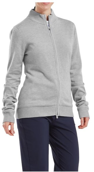 FootJoy Drirelease Full-Zip Lined pull femme, gris