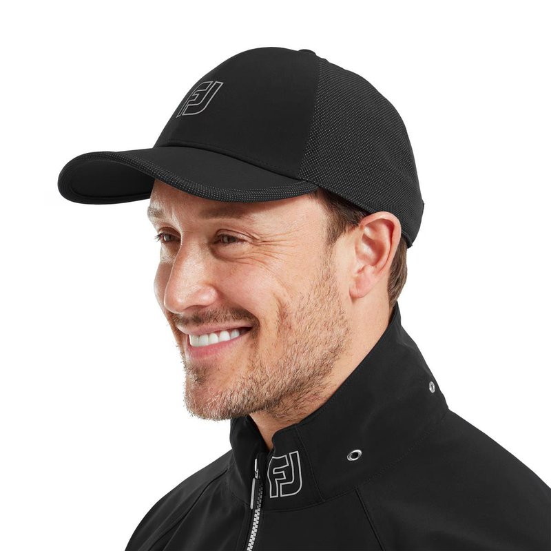 FootJoy HydroSeries Rain casquette, noire