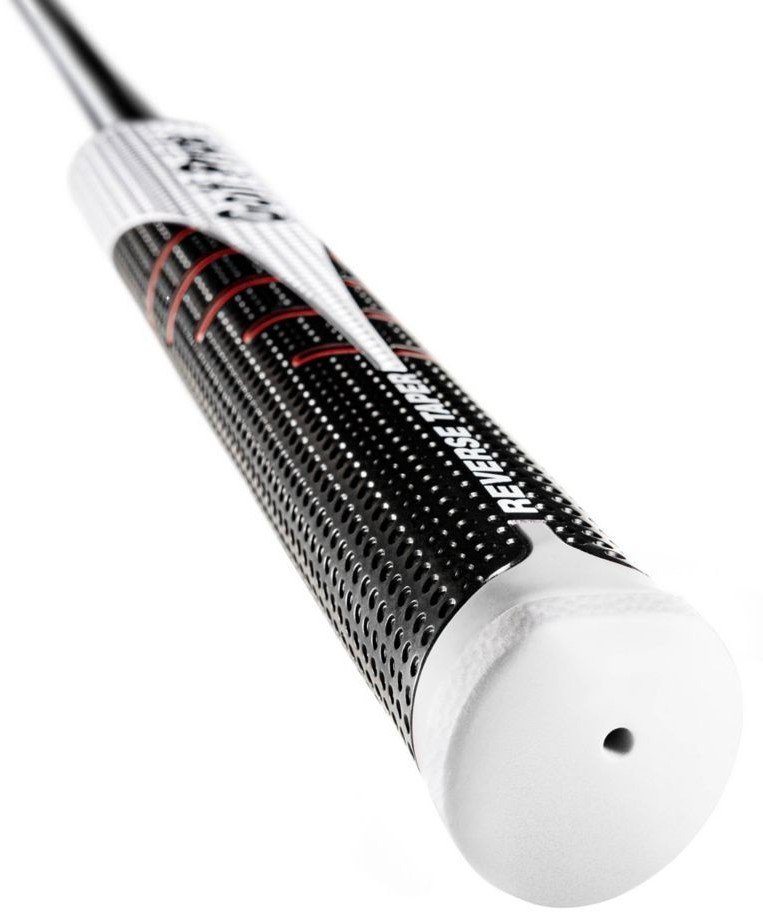 Golf Pride Reverse Taper putter grip, Round Large, embout rouge