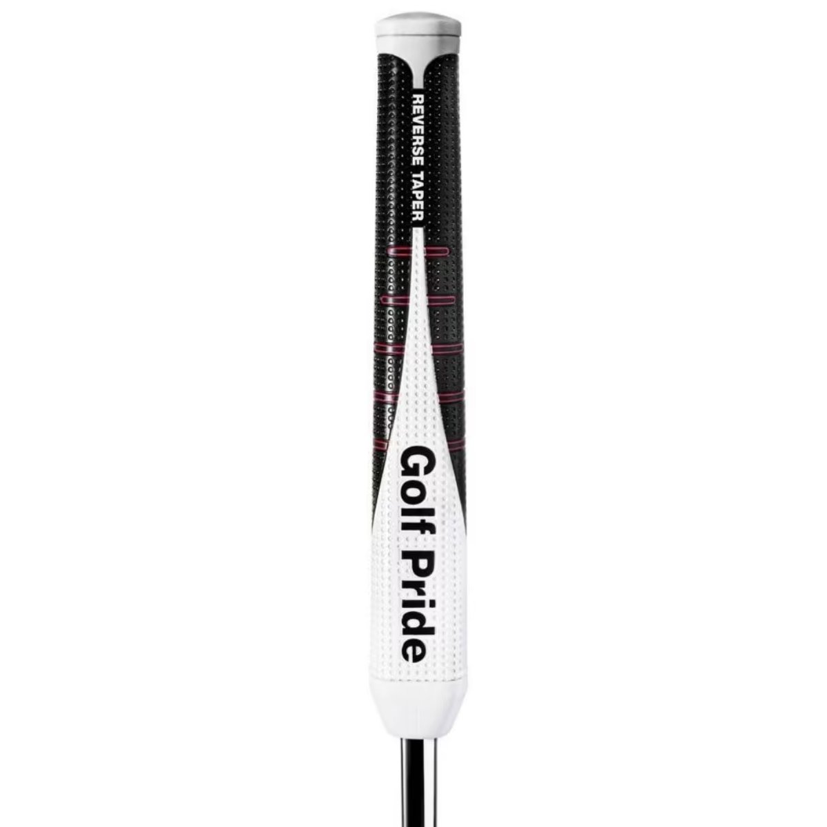 Golf Pride Reverse Taper putter grip, Round Large, embout rouge
