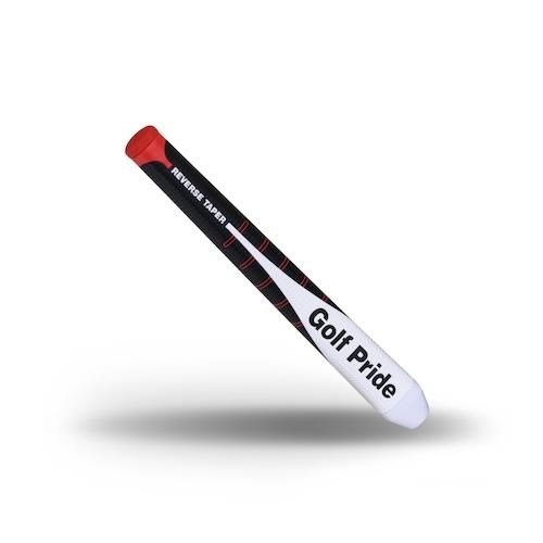 Golf Pride Reverse Taper Flat Medium grip de putter, capuchon rouge