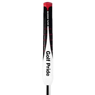 Golf Pride Reverse Taper Flat Medium grip de putter, capuchon rouge