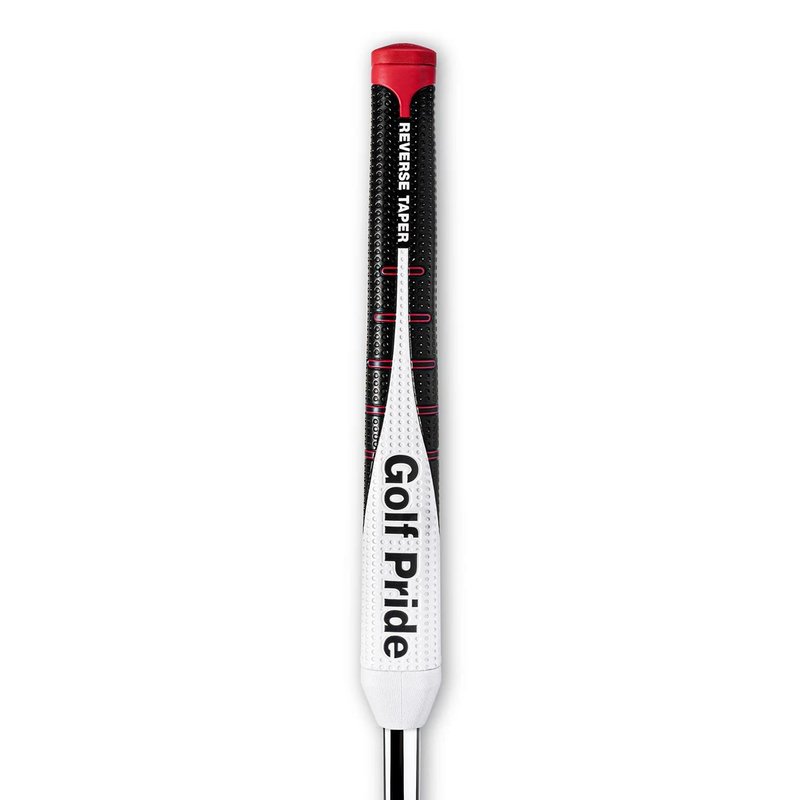 Golf Pride Reverse Taper Pistol Large grip de putter, capuchon rouge
