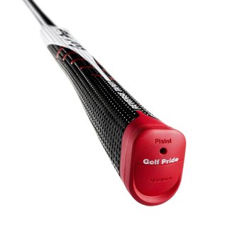 Golf Pride Reverse Taper Pistol Large grip de putter, capuchon rouge