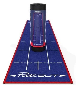 PuttOUT PuttOUT Putting Mat Medium Patriot 2,4m aide à l'entraînement