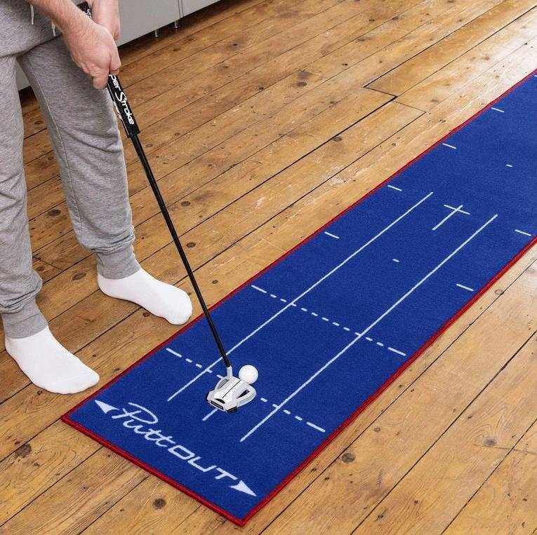 PuttOUT PuttOUT Putting Mat Medium Patriot 2,4m aide à l'entraînement