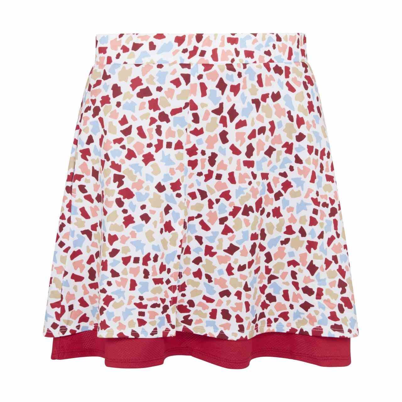 Callaway 17" Mosaic Print Flounce jupe-short, brilliant white