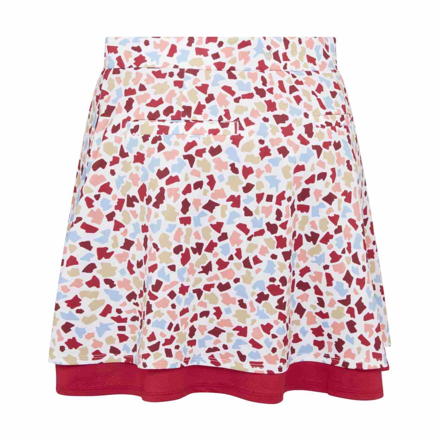 Callaway 17" Mosaic Print Flounce jupe-short, brilliant white