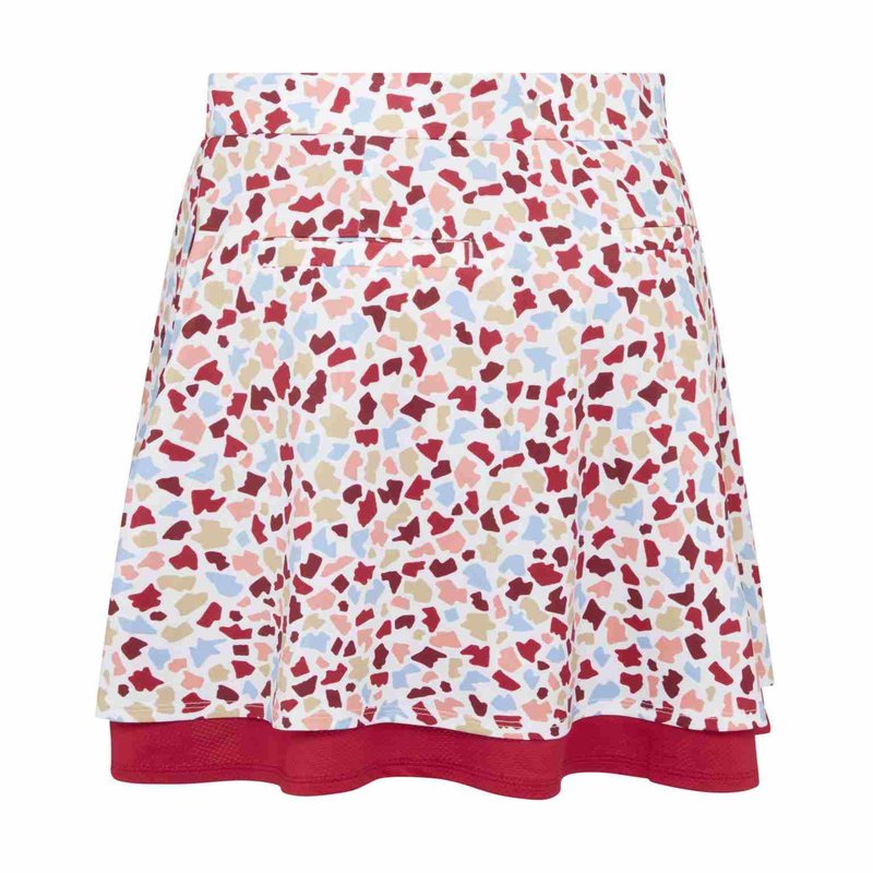 Callaway 17" Mosaic Print Flounce jupe-short, brilliant white
