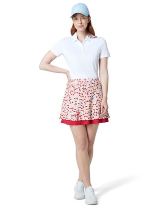 Callaway 17" Mosaic Print Flounce jupe-short, brilliant white