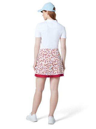 Callaway 17" Mosaic Print Flounce jupe-short, brilliant white