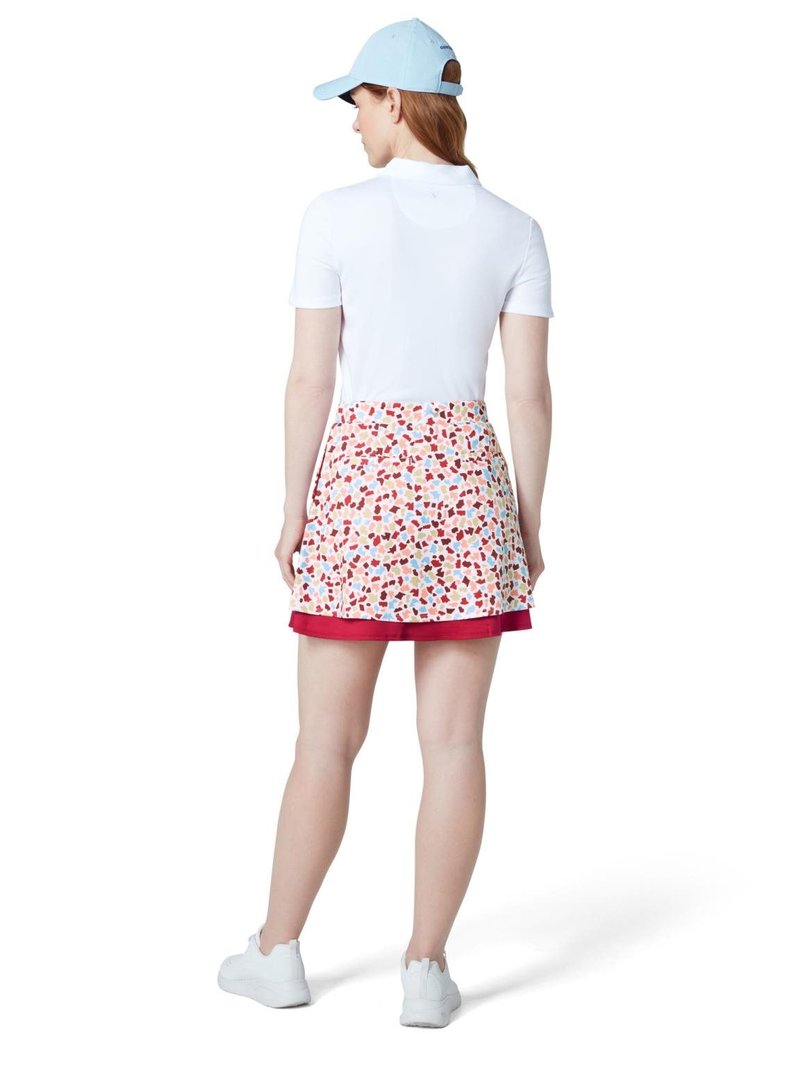 Callaway 17" Mosaic Print Flounce jupe-short, brilliant white