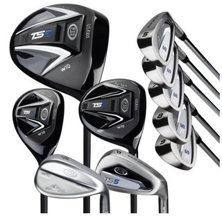U.S. Kids Golf TS5-57 (145cm) 10-Club set de golf junior, graphite + sac trépied, marine/blanc
