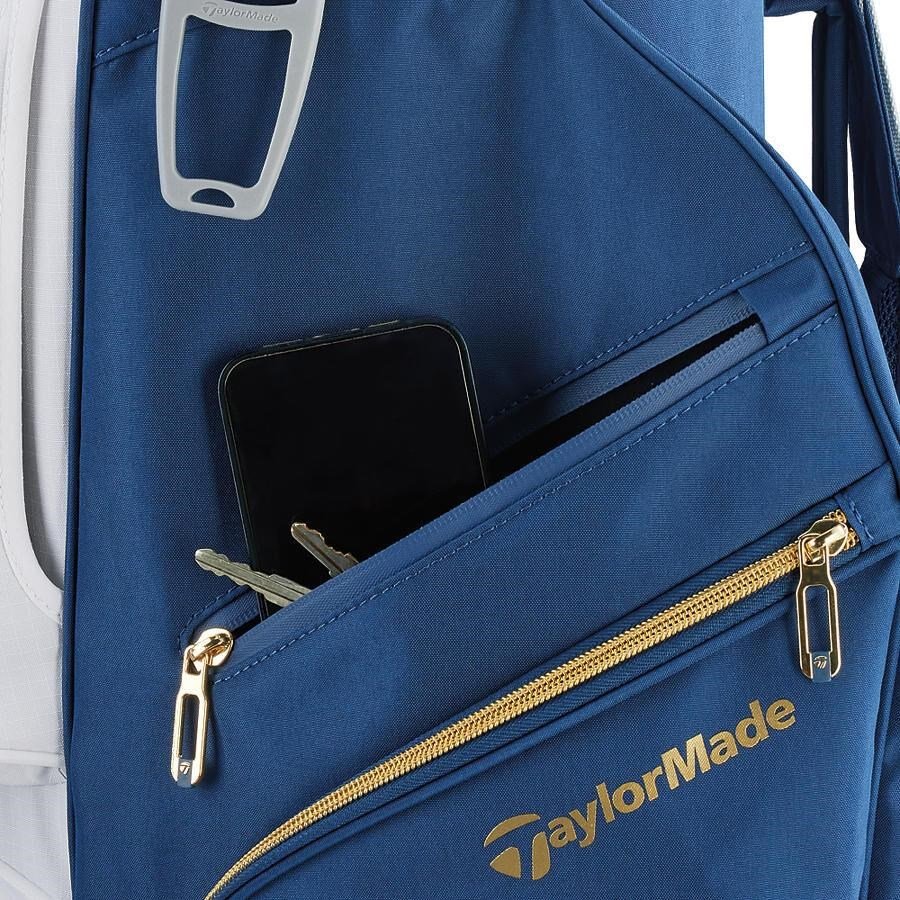 TaylorMade Kalea Gold ladies cart bag 2024, marine/blanc