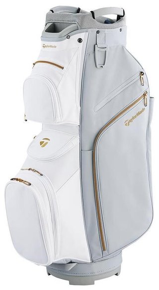TaylorMade Kalea Gold ladies cart bag 2024, gris/blanc