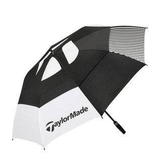 TaylorMade 64" Tour Double Canopy parapluie, noir/blanc