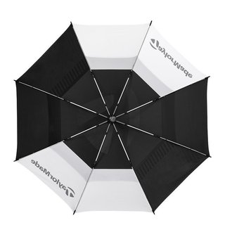 TaylorMade 64" Tour Double Canopy parapluie, noir/blanc