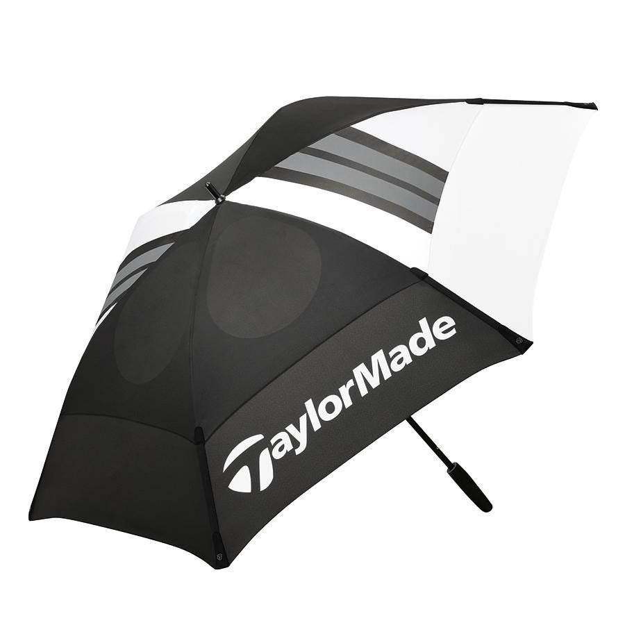 TaylorMade 68" Tour Double Canopy parapluie, noir/blanc