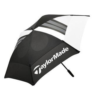 TaylorMade 68" Tour Double Canopy parapluie, noir/blanc