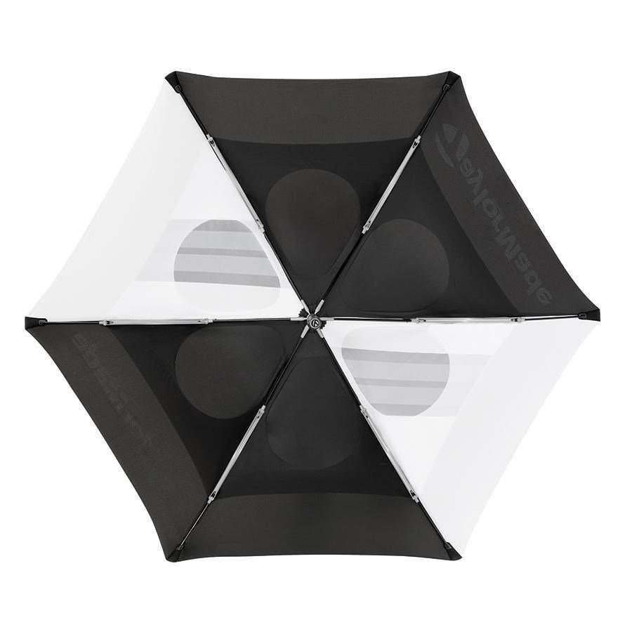 TaylorMade 68" Tour Double Canopy parapluie, noir/blanc
