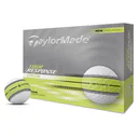 TaylorMade Tour Response Neon Stripe balles de golf (12 balles), jaune