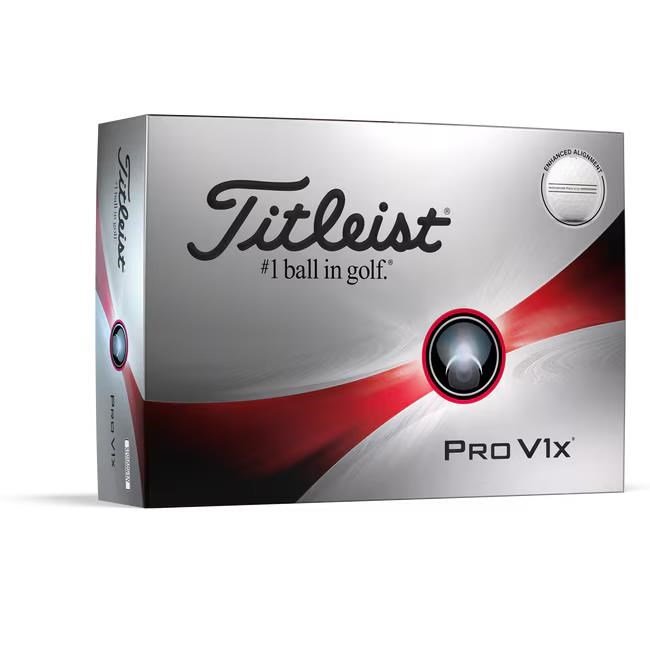 Titleist Pro V1x Enhanced Alignment balles de golf 2024
