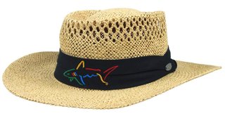 Greg Norman Signature chapeau de paille, naturel