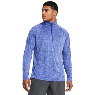 Under Armour Tech 2.0 1/2 Zip t-shirt manches longues homme, royal white