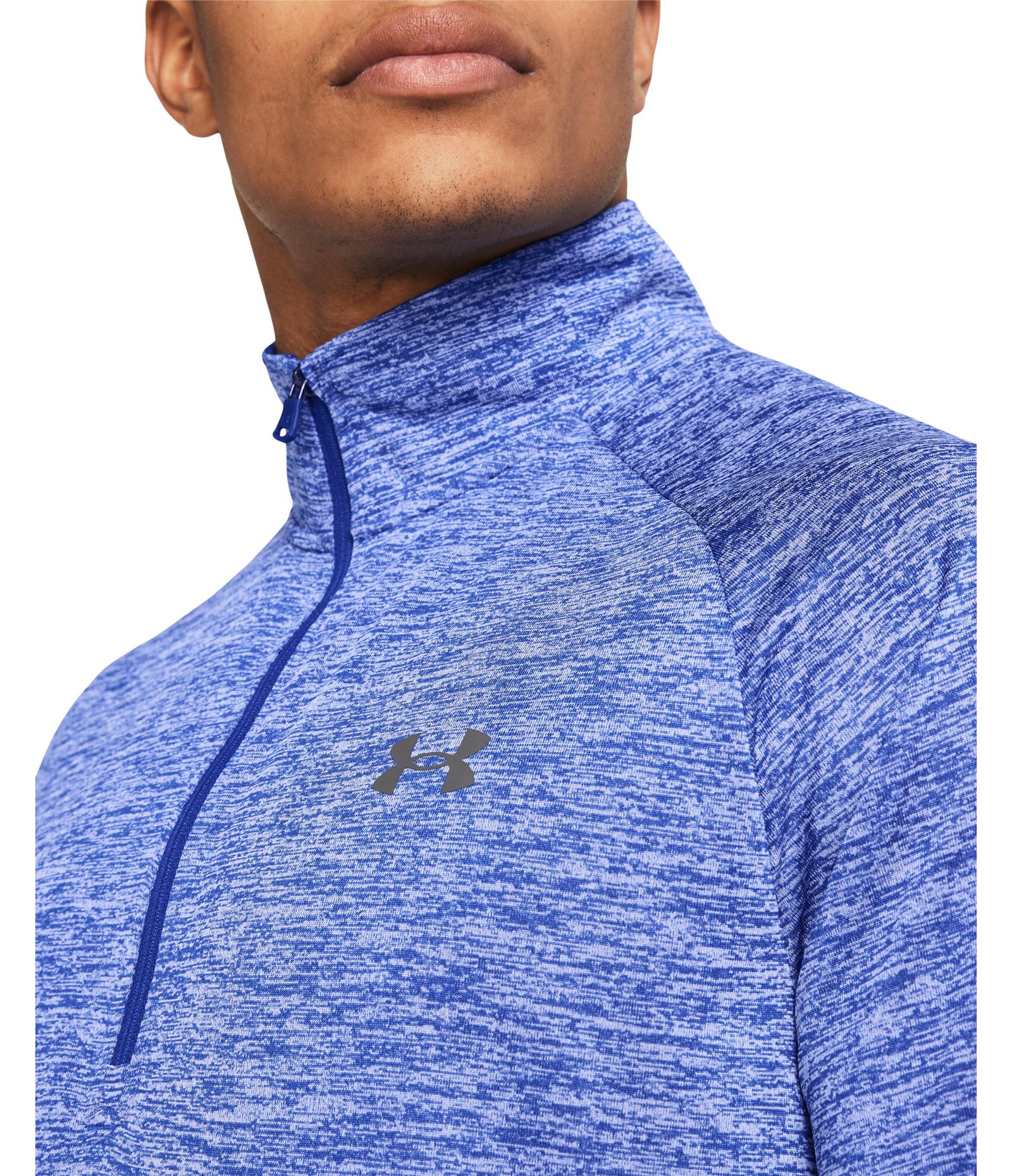 Under Armour Tech 2.0 1/2 Zip t-shirt manches longues homme, royal white