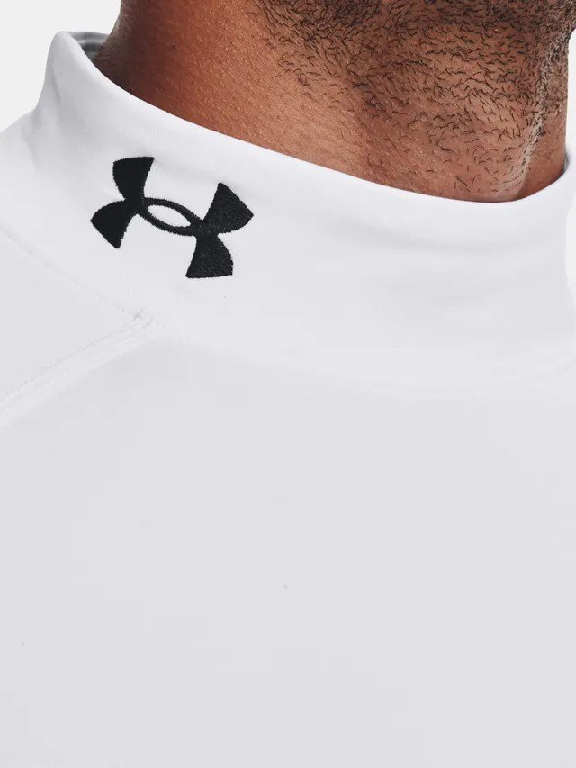 Under Armour CG Armour Fitted Mock t-shirt homme, blanc